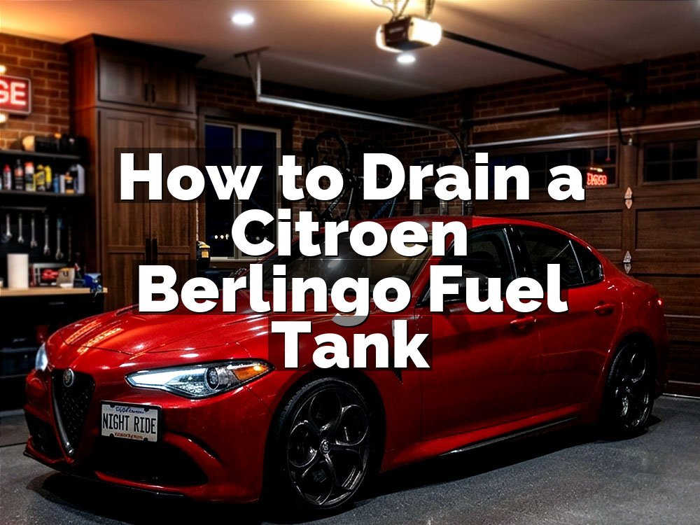 How to Drain a Citroen Berlingo Fuel Tank
