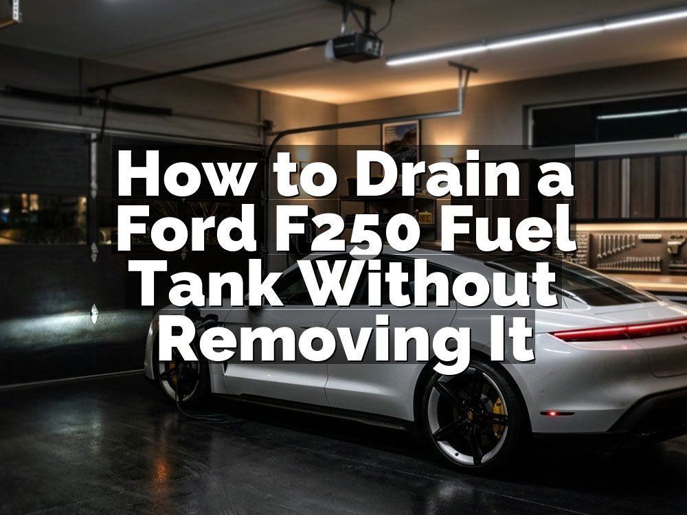 How to Drain a Ford F250 Fuel Tank Without Removing It