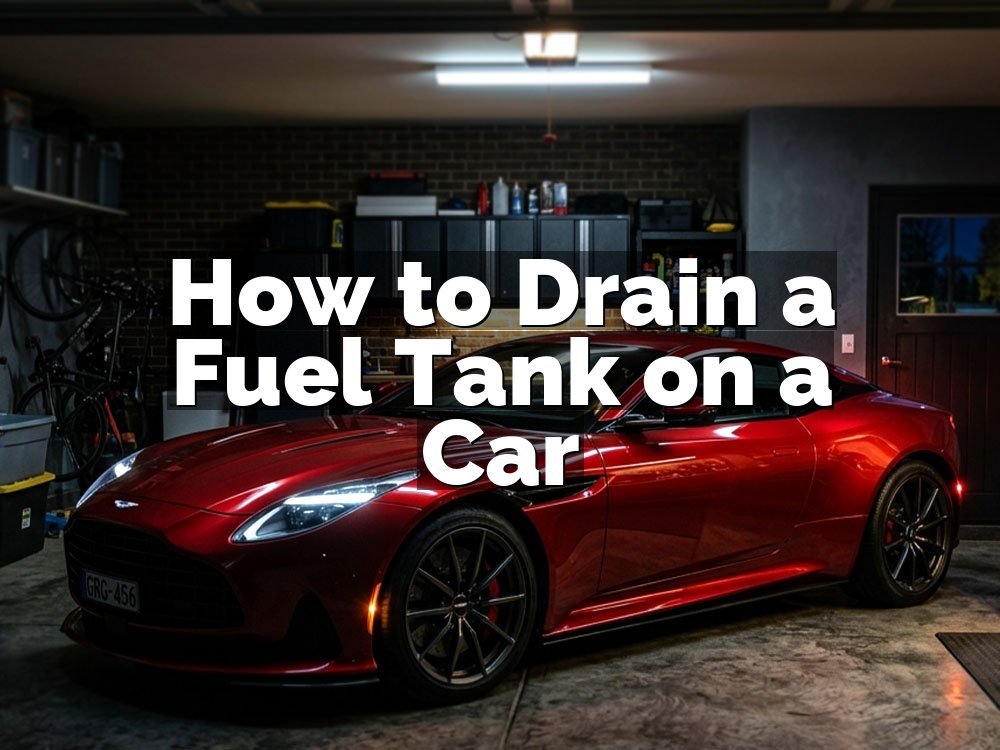 How to Drain a Fuel Tank on a Car