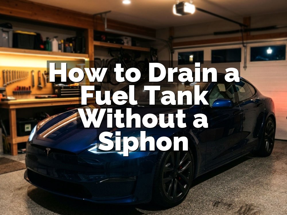 How to Drain a Fuel Tank Without a Siphon