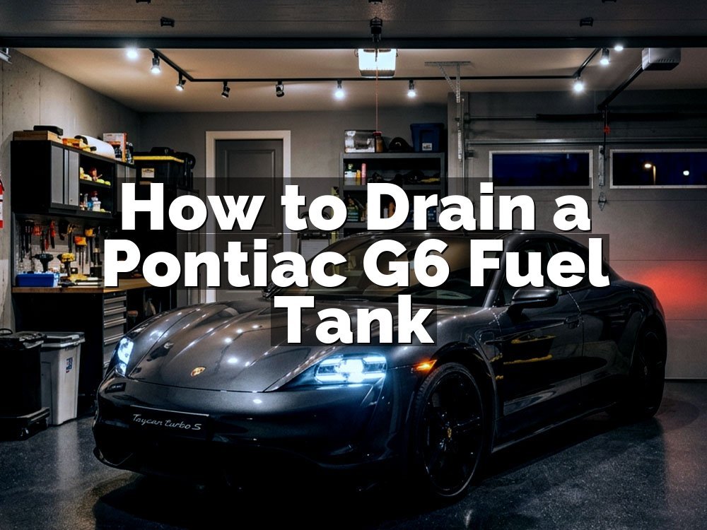 How to Drain a Pontiac G6 Fuel Tank