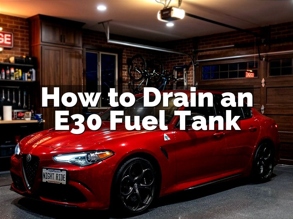 How to Drain an E30 Fuel Tank