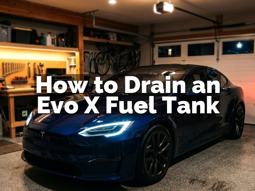 How to Drain an Evo X Fuel Tank
