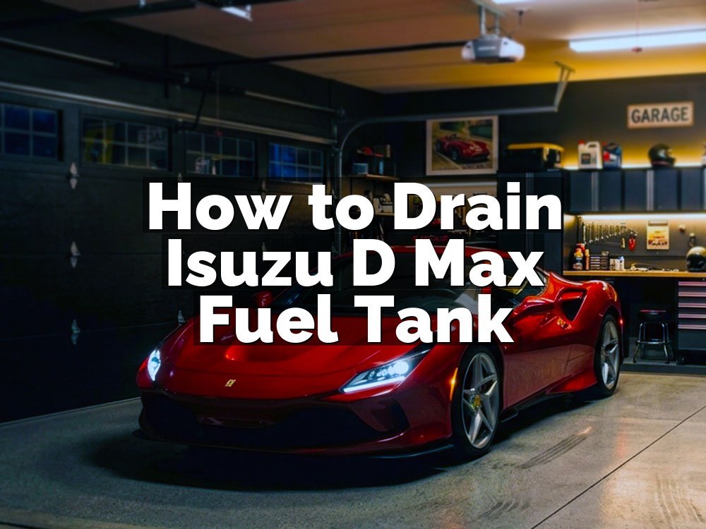 How to Drain Isuzu D Max Fuel Tank