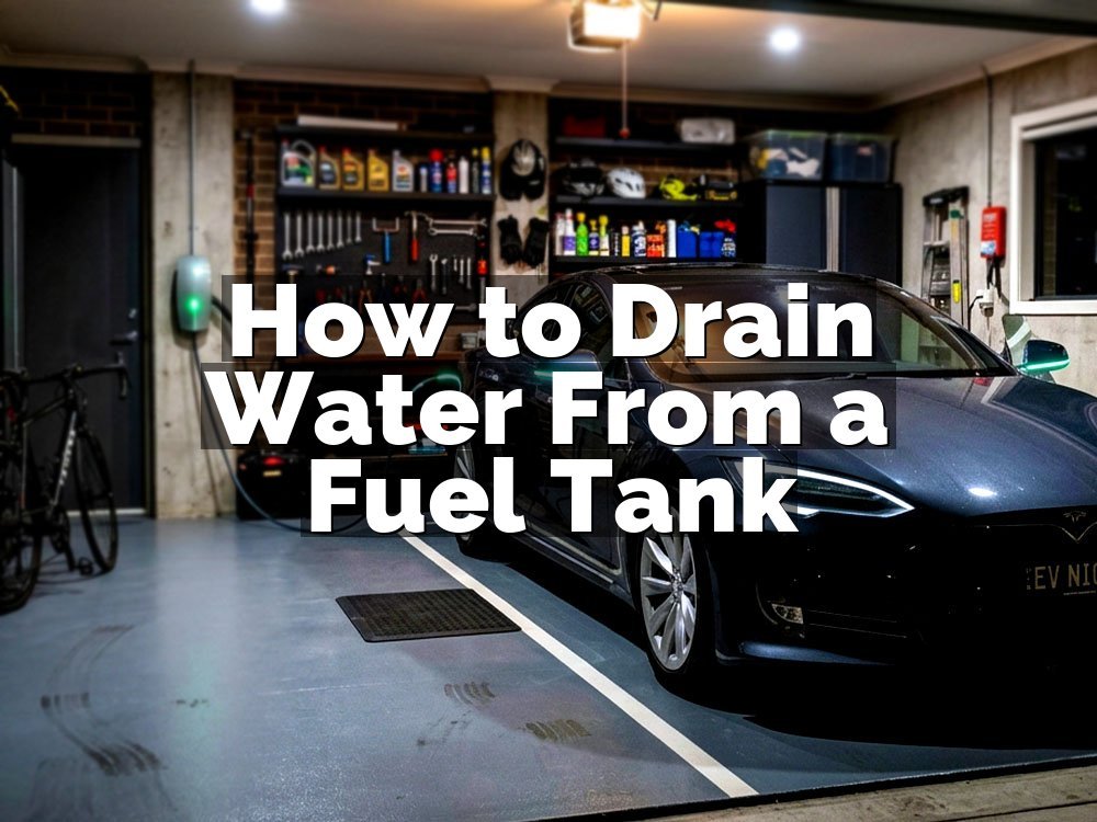 How to Drain Water From a Fuel Tank