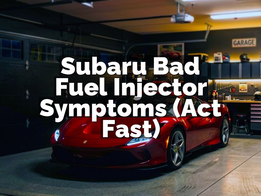 Subaru Bad Fuel Injector Symptoms (Act Fast)