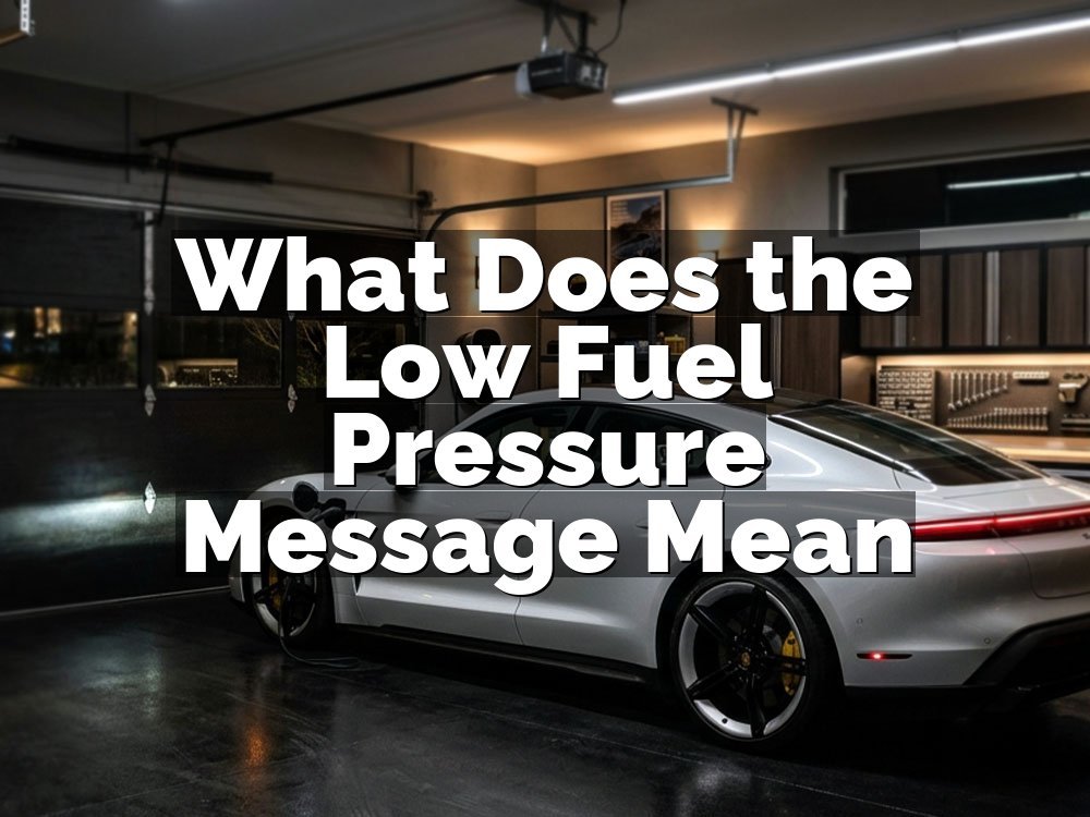 What Does the Low Fuel Pressure Message Mean