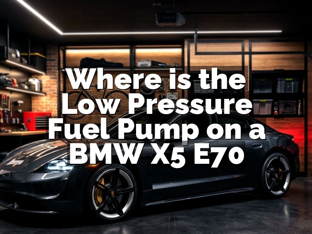 Where is the Low Pressure Fuel Pump on a BMW X5 E70