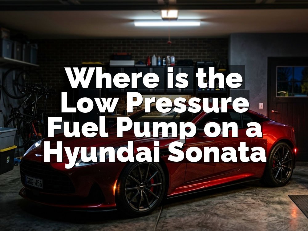 Where is the Low Pressure Fuel Pump on a Hyundai Sonata