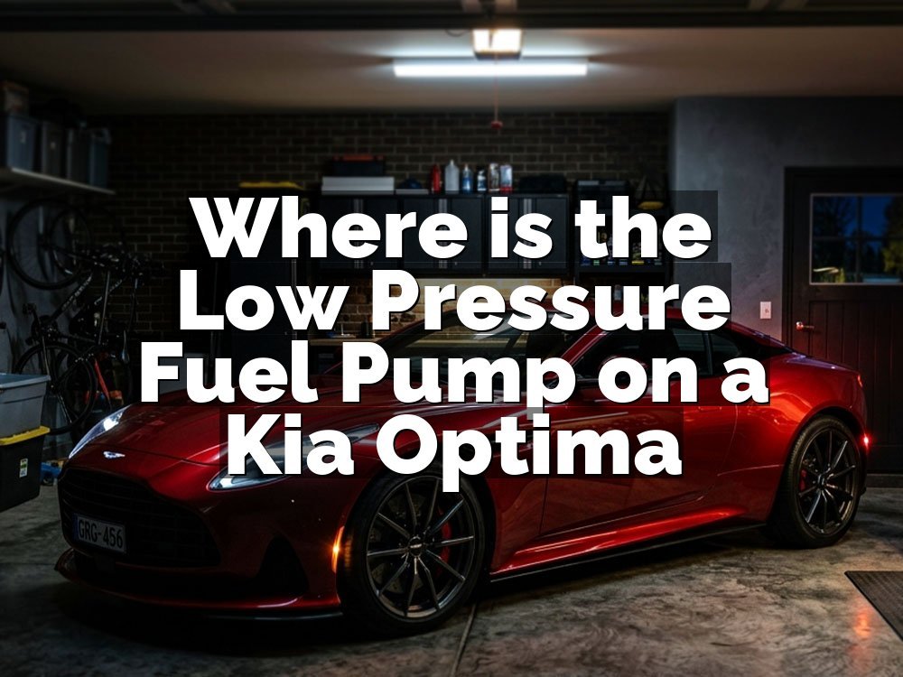 Where is the Low Pressure Fuel Pump on a Kia Optima