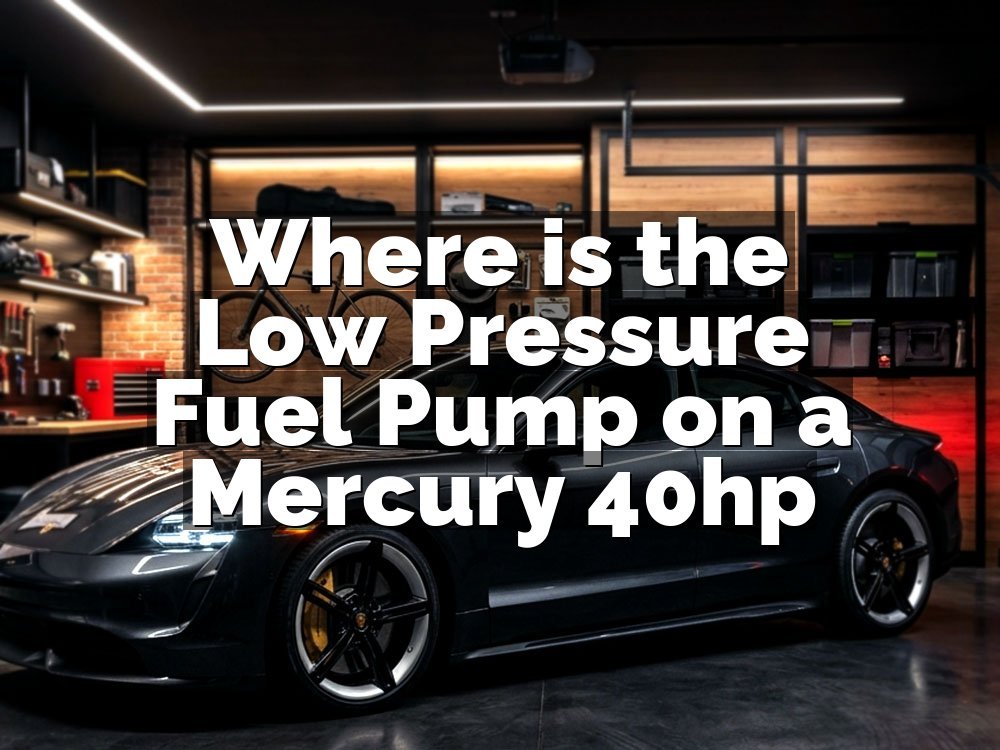 Where is the Low Pressure Fuel Pump on a Mercury 40hp