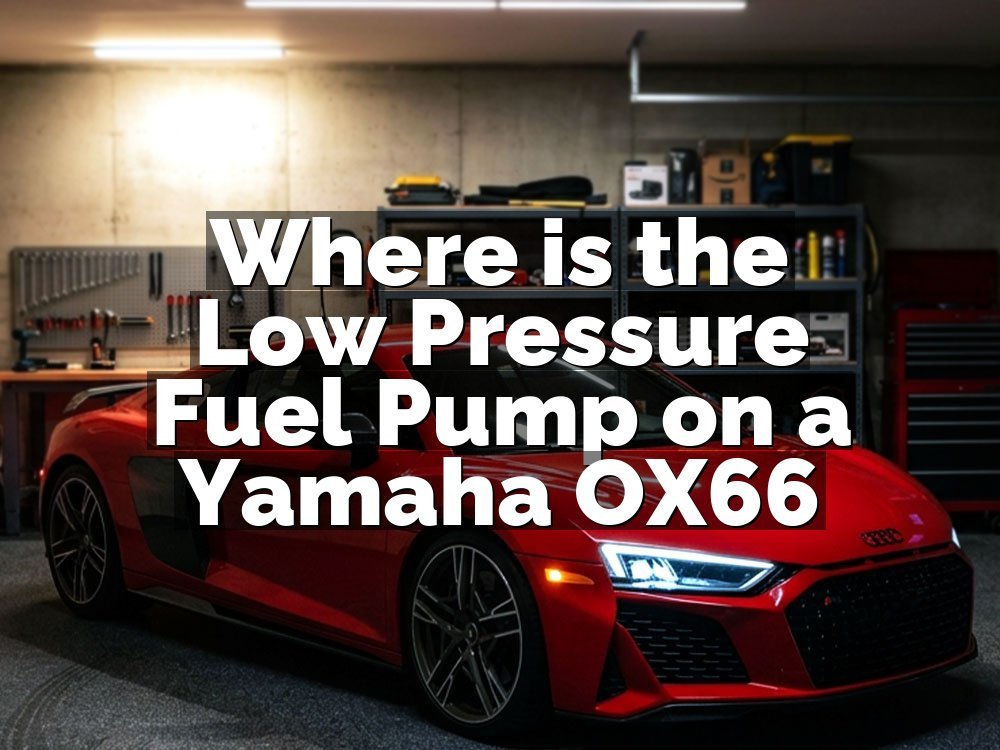 Where is the Low Pressure Fuel Pump on a Yamaha OX66